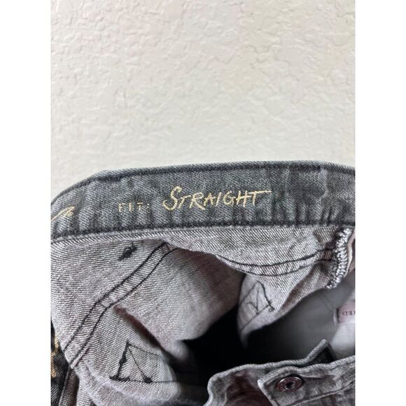 Eddie Bauer Mens Gray Wash Denim Straight Leg Jeans Size 36x30 (ACT 37x28.5) - Picture 5 of 10